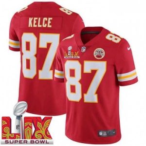 Premium Kansas City Chiefs Travis Kelce #87 Red 2024 2025 Super Bowl LIX F.U.S.E Stitched Jersey