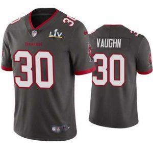 Exquisite Ke'Shawn Vaughn Buccaneers Pewter Super Bowl Lv Vapor Limited Jersey