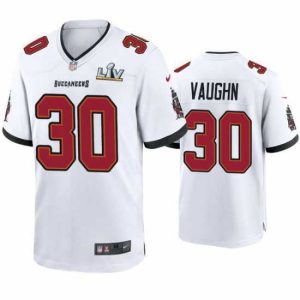 Premium Ke'Shawn Vaughn Buccaneers White Super Bowl Lv Game Jersey