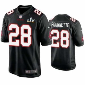 Exquisite Leonard Fournette Buccaneers Black Super Bowl Lv Game Fashion Jersey