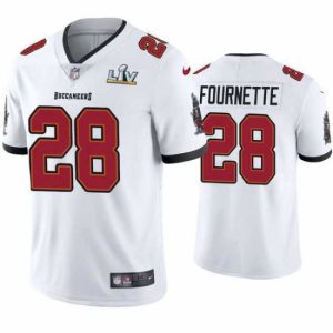 Exquisite Leonard Fournette Buccaneers White Super Bowl Lv Vapor Limited Jersey