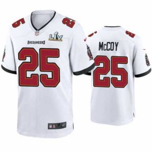 Premium Lesean Mccoy Buccaneers White Super Bowl Lv Game Jersey
