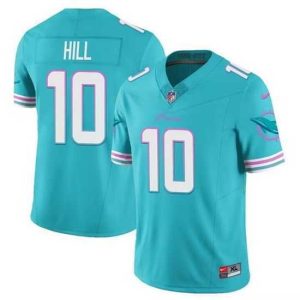 Exceptional Miami Dolphins 10 Tyreek Hill Aqua 2023 F.U.S.E Alternate Vapor Limited Stitched Football Jersey