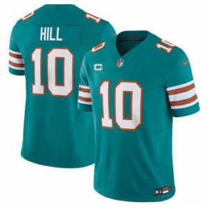 Marvelous Miami Dolphins 10 Tyreek Hill Aqua F.U.S.E Alternate With 3 Star C Patch Vapor Limited Stitched Football Jersey