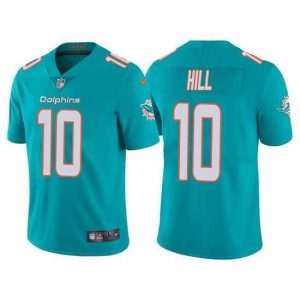 Outstanding Miami Dolphins 10 Tyreek Hill Aqua Vapor Untouchable Limited Stitched Football jersey