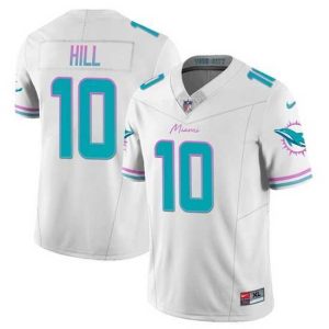 Exquisite Miami Dolphins 10 Tyreek Hill White 2023 F.U.S.E Alternate Vapor Limited Stitched Football Jersey