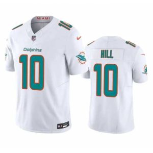 Superior Miami Dolphins 10 Tyreek Hill White 2023 F.U.S.E Vapor Limited Stitched Football Jersey