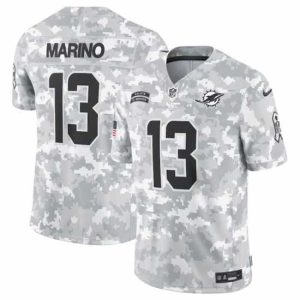 Marvelous Miami Dolphins 13 Dan Marino 2024 Arctic Camo Salute To Service Limited Stitched Football Jersey