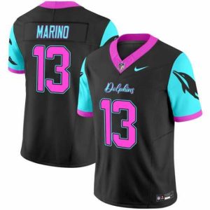 Outstanding Miami Dolphins 13 Dan Marino Black F.U.S.E  Miami Vice Vapor Limited Stitched Football Jersey