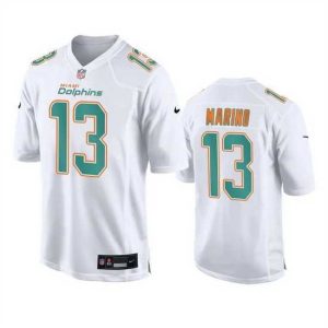 Exquisite Miami Dolphins 13 Dan Marino White Fashion Vapor Untouchable Stitched Football Jersey
