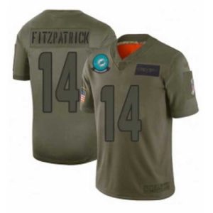 Exceptional Miami Dolphins 14 Ryan Fitzpatrick Limited Camo 2019 Salute to Service Football Jersey