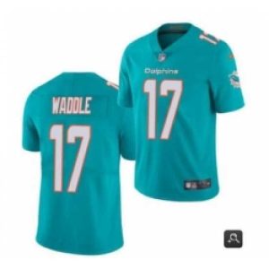 Exquisite Miami Dolphins 17 Jaylen Waddle Aqua 2021 Vapor Untouchable Limited Stitched NFL Jersey
