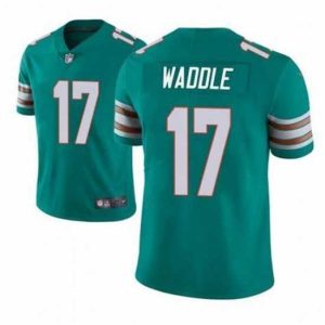 Marvelous Miami Dolphins #17 Jaylen Waddle Vapor Untouchable Stitched Jersey