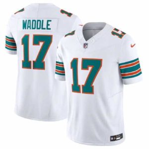 Outstanding Miami Dolphins 17 Jaylen Waddle White 2023 F.U.S.E Alternate Vapor Limited Stitched Football Jersey