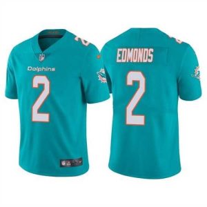 Superb Miami Dolphins 2 Chase Edmonds Aqua Vapor Untouchable Limited Stitched Football Jersey