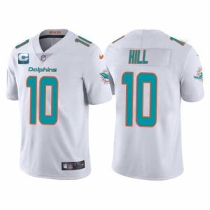 Superb Miami Dolphins 2022 #10 Tyreek Hill White With 2-star C Patch Vapor Untouchable Limited Stitched Football Jersey