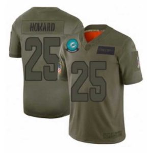Exceptional Miami Dolphins 25 Xavien Howard Limited Camo 2019 Salute to Service Football Jersey