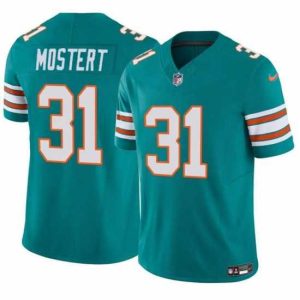 Superb Miami Dolphins 31 Raheem Mostert Aqua 2023 F.U.S.E Alternate Vapor Limited Stitched Football Jersey