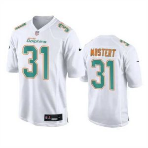 Finest Miami Dolphins 31 Raheem Mostert White Fashion Vapor Untouchable Stitched Football Jersey