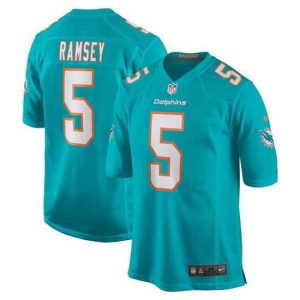 Superior Miami Dolphins 5 Jalen Ramsey Aqua Stitched Game Jersey