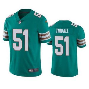 Superior Miami Dolphins 51 Channing Tindall Aqua Color Rush Limited Stitched Football Jersey