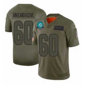 Exceptional Miami Dolphins 60 Robert Nkemdiche Limited Camo 2019 Salute to Service Football Jersey