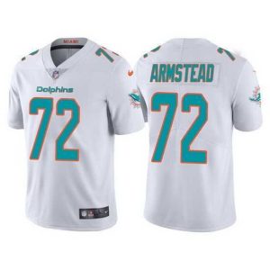 Gorgeous Miami Dolphins 72 Terron Armstead White Vapor Untouchable Limited Stitched Football jersey