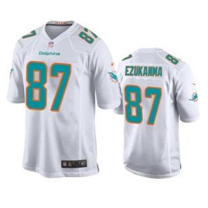 Superior Miami Dolphins 87 Erik Ezukanma White Stitched Game Jersey