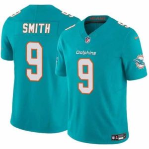 Exquisite Miami Dolphins 9 Jonnu Smith Aqua 2024 F.U.S.E Vapor Limited Stitched Football Jersey