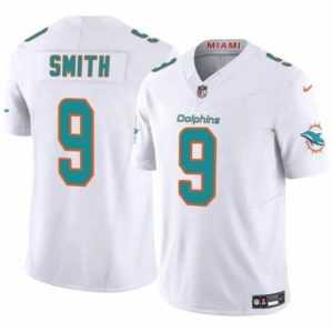 Outstanding Miami Dolphins 9 Jonnu Smith White 2024 F.U.S.E Vapor Limited Stitched Football Jersey