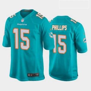 High quality Miami Dolphins Jaelan Phillips Aqua 2021 Draft Jersey