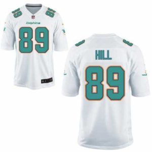 Exceptional Miami Dolphins Julian hill #89 White Stitched Vapor Limited Jersey