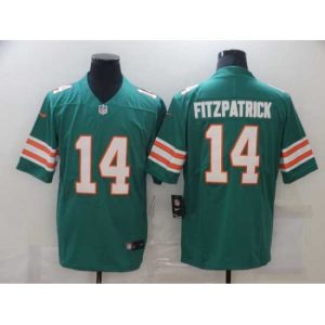 Exceptional Miami Dolphins Ryan Fitzpatrick 14 Green Vapor Untouchable Limited Player Football Jersey