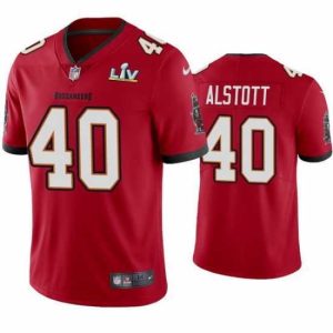 Superb Mike Alstott Buccaneers Red Super Bowl Lv Vapor Limited Jersey