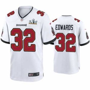 Exceptional Mike Edwards Buccaneers White Super Bowl Lv Game Jersey
