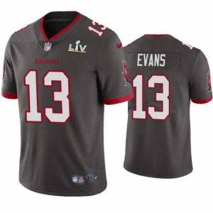 High quality Mike Evans Buccaneers Pewter Super Bowl Lv Vapor Limited Jersey