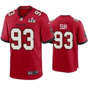High quality Ndamukong Suh Buccaneers Red Super Bowl Lv Game Jersey