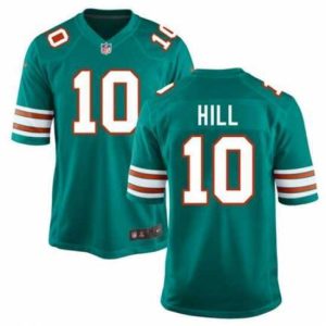 Superior Nike Miami Dolphins 10 Tyreek Hill Green Throwback NFL Jersey