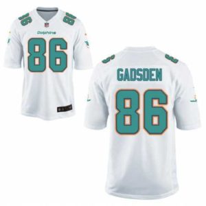 Superior Nike Miami Dolphins ORONDE GADSDEN #28 White Vapor Limited Jersey