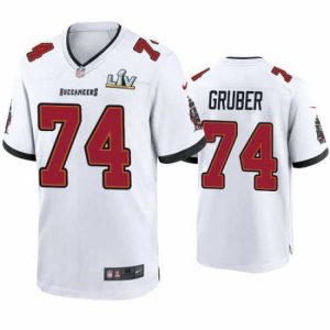 Premium Paul Gruber Buccaneers White Super Bowl Lv Game Jersey