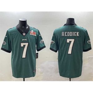 Exceptional Philadelphia Eagles 7 Haason Reddick Green 2025 Super Bowl LIX Patch Vapor Untouchable Limited Stitched Football Jersey