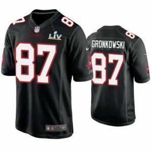 Marvelous Rob Gronkowski Buccaneers Black Super Bowl Lv Game Fashion Jersey