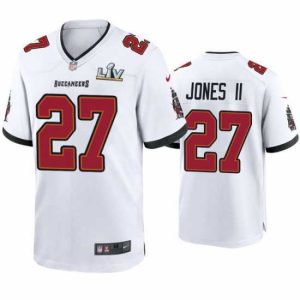 Premium Ronald Jones Ii Buccaneers White Super Bowl Lv Game Jersey