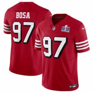 Superior San Francisco 49ers 97 Nick Bosa New Red 2023 F.U.S.E  Vapor Untouchable Limited Stitched Football 2024 Super Bowl LVIII Jersey