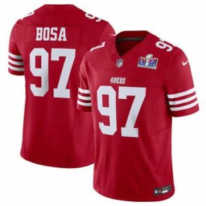 Premium San Francisco 49ers 97 Nick Bosa Red 2023 F.U.S.E  Vapor Untouchable Limited Stitched Football 2024 Super Bowl LVIII Jersey