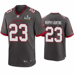 Marvelous Sean Murphy Bunting Buccaneers Pewter Super Bowl Lv Game Jersey