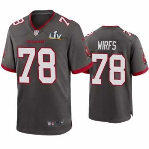 Superb Tristan Wirfs Buccaneers Pewter Super Bowl Lv Game Jersey