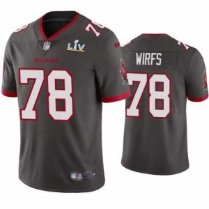 Marvelous Tristan Wirfs Buccaneers Pewter Super Bowl Lv Vapor Limited Jersey