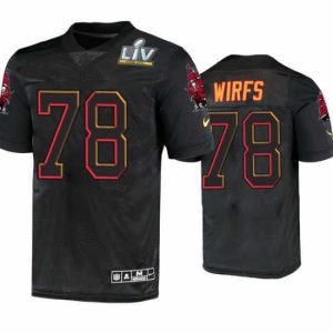 High quality Tristan Wirfs Tampa Bay Buccaneers Black Super Bowl Lv Jersey