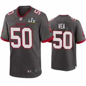 Superb Vita Vea Buccaneers Pewter Super Bowl Lv Game Jersey
